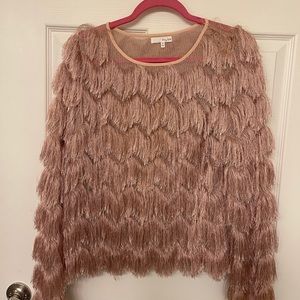 Honey Belle Fringe Long Sleeve Top